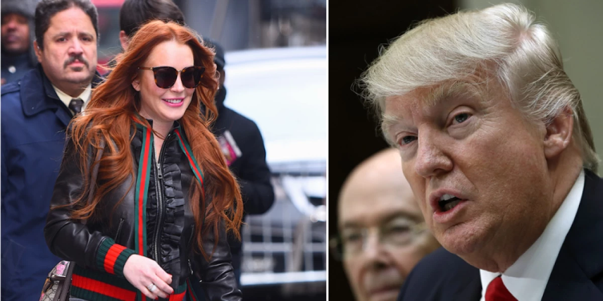 Lindsay Lohan y Donald Trump