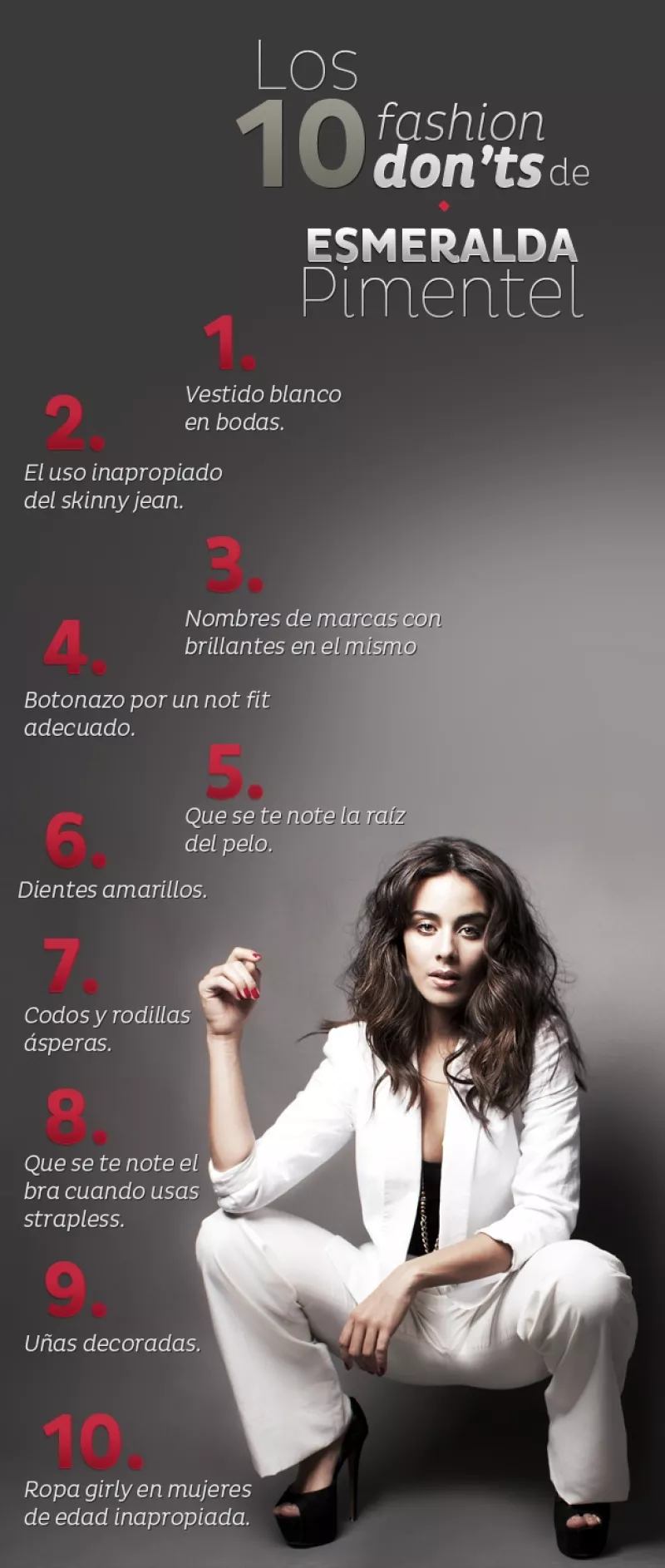 La actriz se distingue por un estilo impecable, por ello le preguntamos ¿qué sería un pecado usar o salir así a la calle? y ahora entendemos por qué luce así de bien.