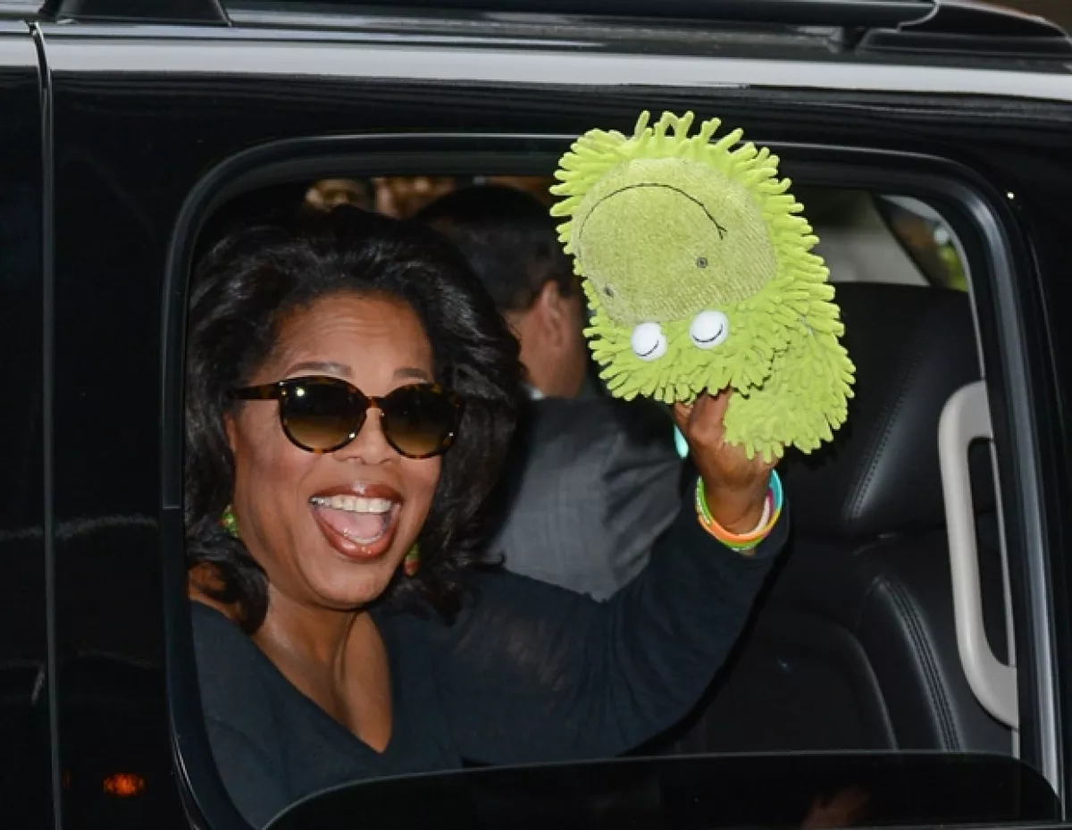 La conductora llegando al programa `Good Morning America´.