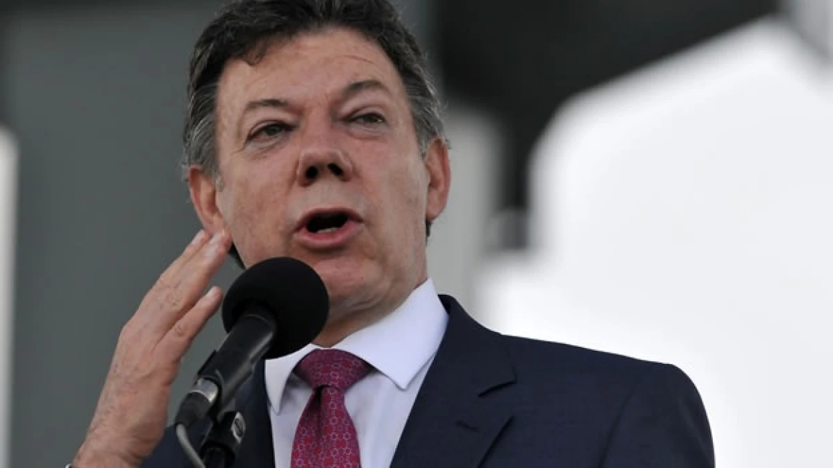 El presidente colombiano en conferencia de prensa