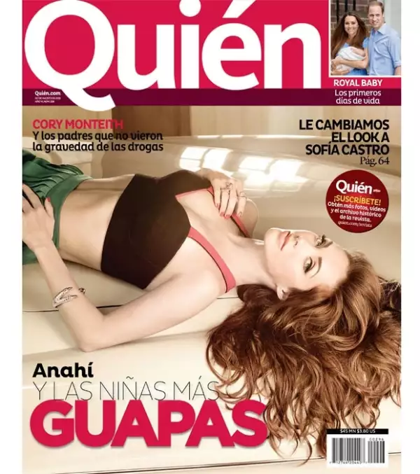 Anahí es una de Las niñas más guapas de la revista Quién.