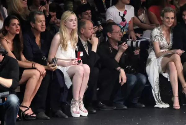 Front row del desfile Haute Couture Otoño-Invierno 2011/2012 de la firma Chanel.
