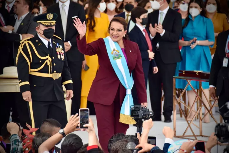 La presidenta de Honduras, Xiomara Castro. (twitter.com/XiomaraCastroZ)
