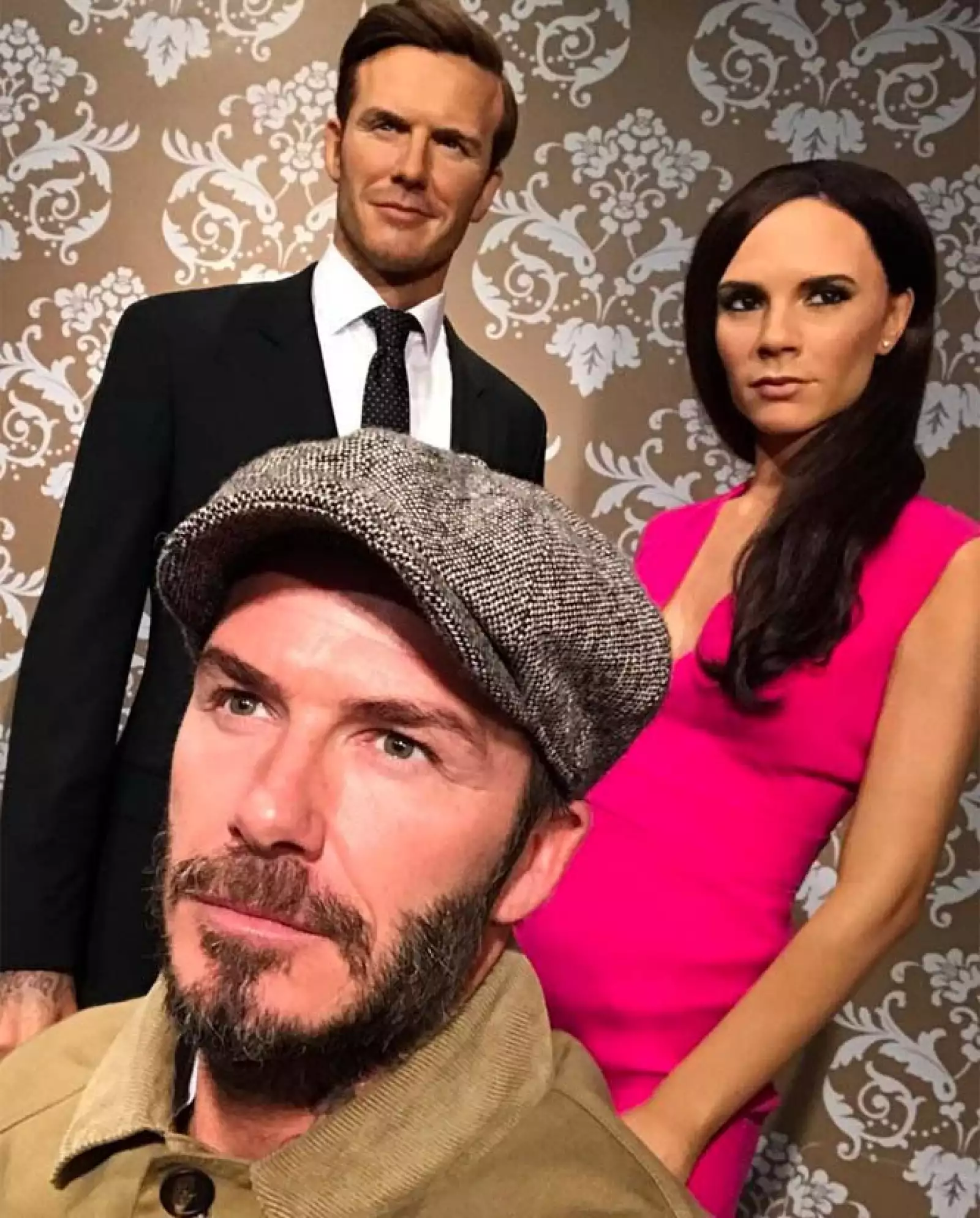 Muñecos de cera de los Beckham