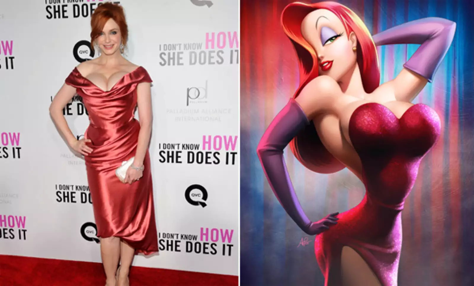 La voluptuosa Jessica Rabbit ha reencarnado en carne y hueso en la impactante Christina Hendricks de Mad Men.