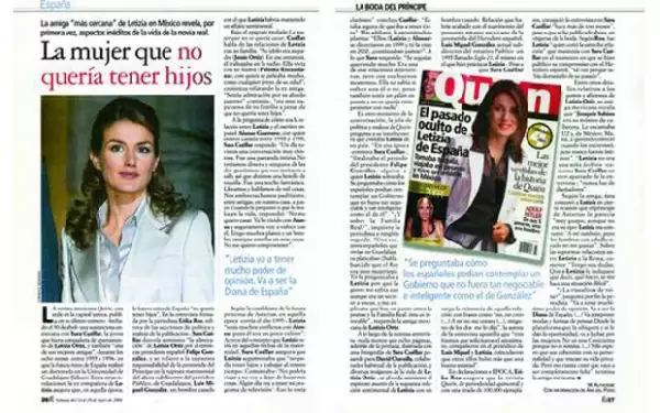 Fue tanto el impacto de el reporataje sobre la vida de Letizia en México, que otros medio internacionales como la revista Época retomó los datos.