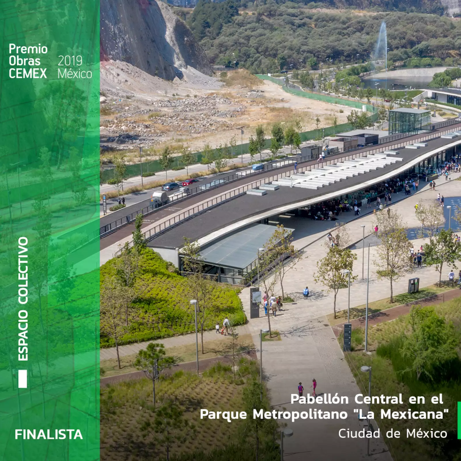 Pabellón Central en el Parque Metropolitano La Mexicana