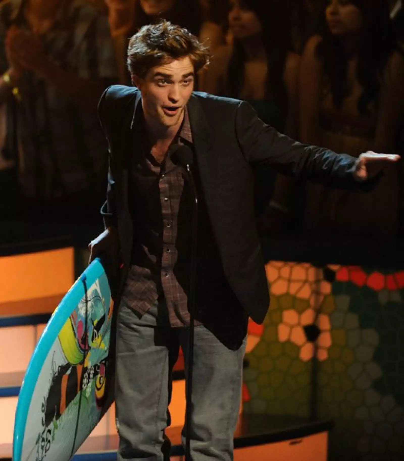 Durante la entrega de los Teen Choice Awards, en agosto 2009.
