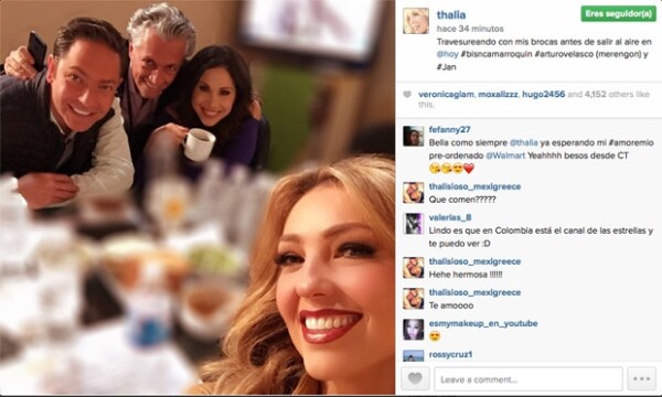 Durante la espera para aparecer en el programa `Hoy´.
