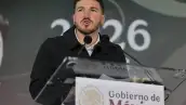 El gobernador de Nuevo León, Samuel García, durante un evento público.