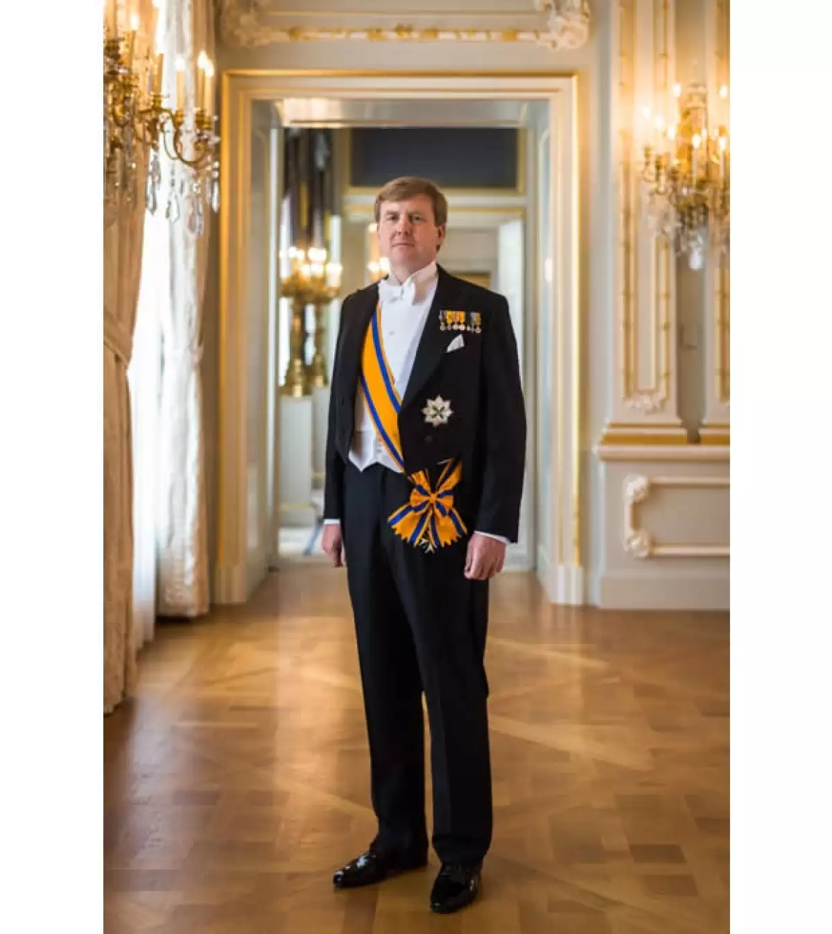 Con motivo de la ceremonia de investidura se publicaron las fotos oficiales de los ahora reyes de Holanda, Máxima y Guillermo Alejandro.