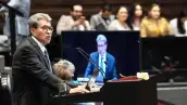 Ricardo Monreal Ávila, presidente de la Junta de Coordinación Política (JUCOPO) y coordinador del Grupo Parlamentario de Morena, durante su intervención en la sesión ordinaria de la Cámara de Diputados.