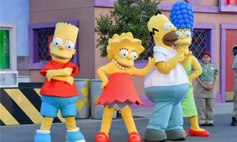 Los Simpson ya tienen un hogar permanente en Universal Studios en Hollywood. (Foto: AFP )