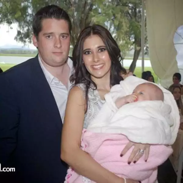 Luis Mena con Gaby García y Gaby Mena García