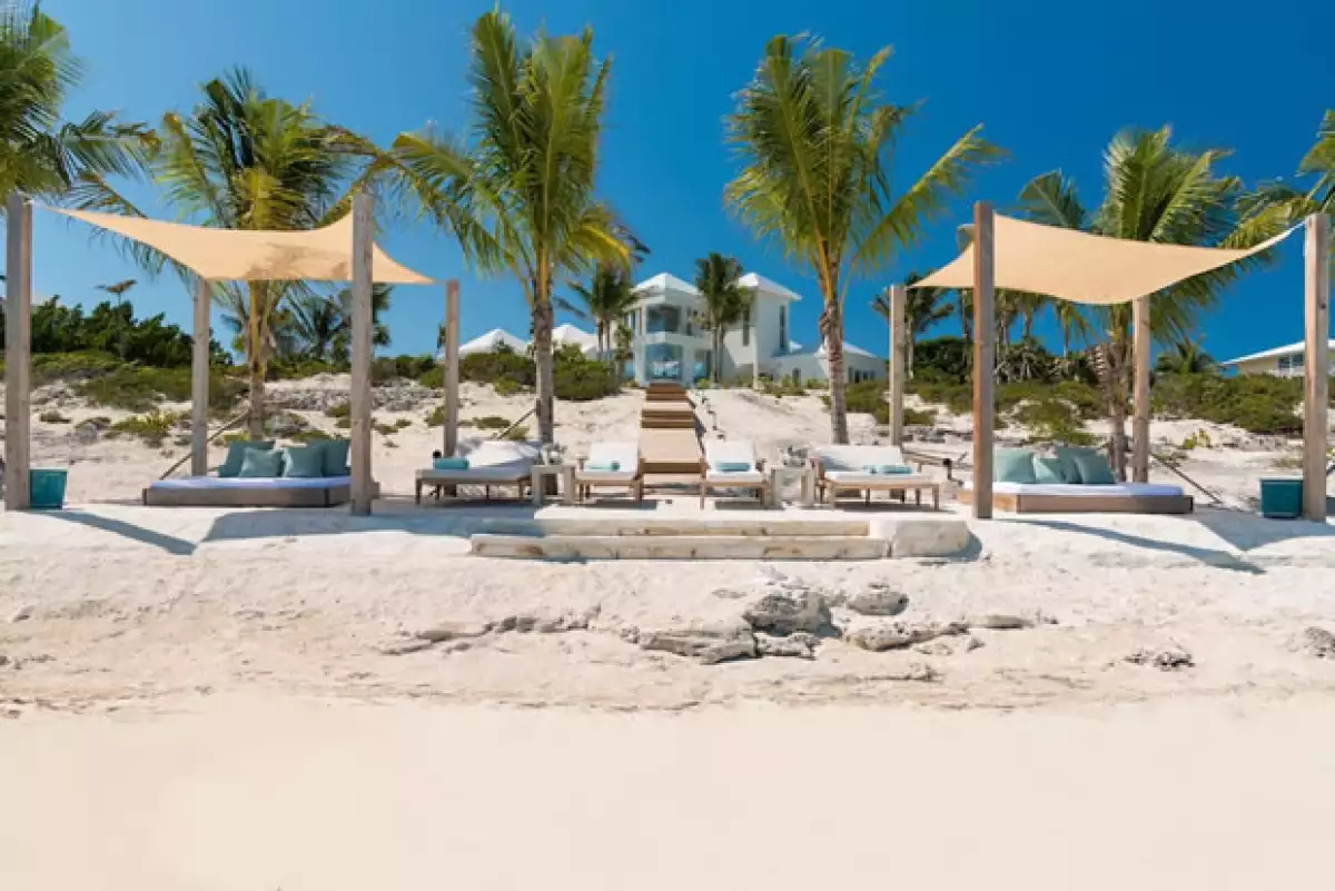 Vista de la casa desde la playa.