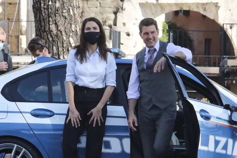 'Mission Impossible 7' on set filming, Rome, Italy - 13 Oct 2020