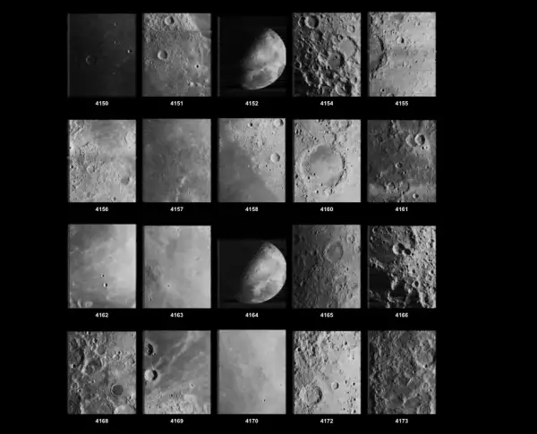 Las fotografías del Lunar Orbiter 4.