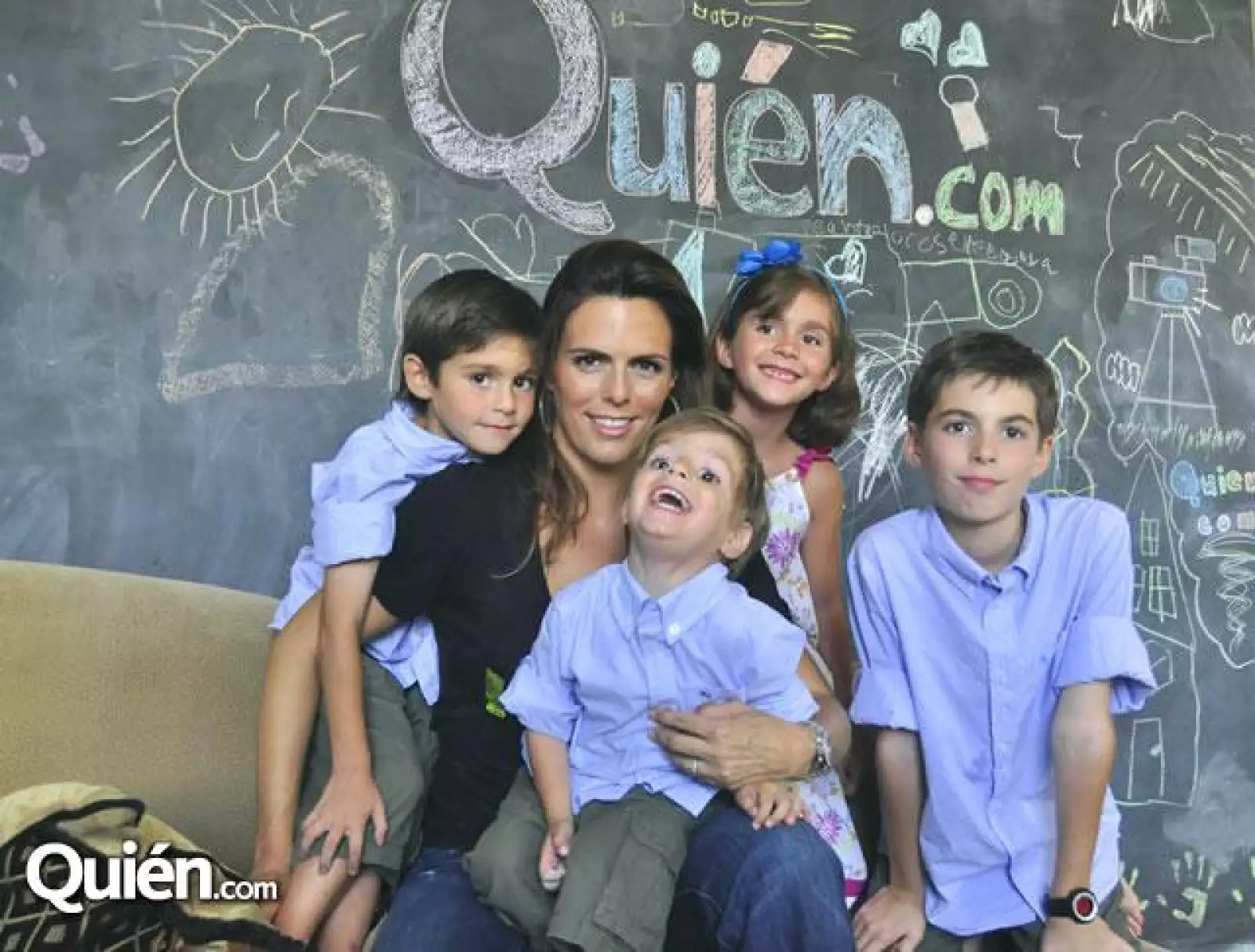 Ferrán,Rosa María Oliver de Blanco,Diego,Vivian y Agustín