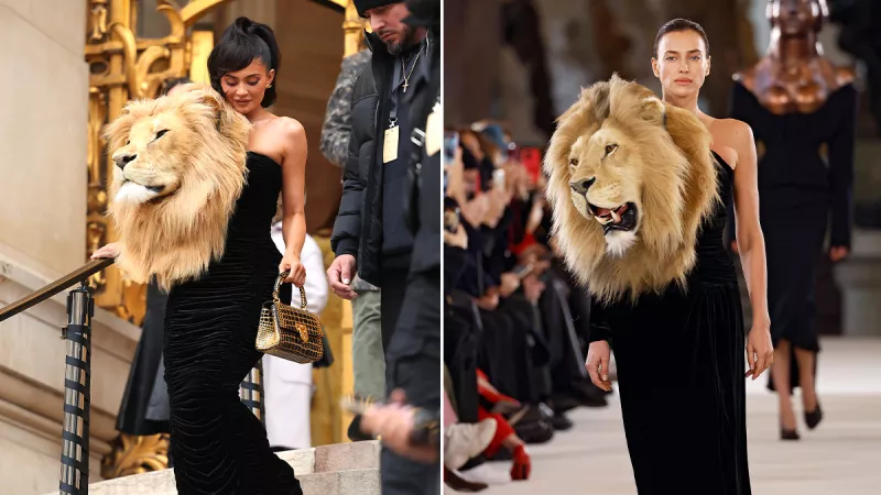 Así fue la reacción de Kylie Jenner al ver que Irina Shayk llevaba puesto el mismo vestido de león que ella.