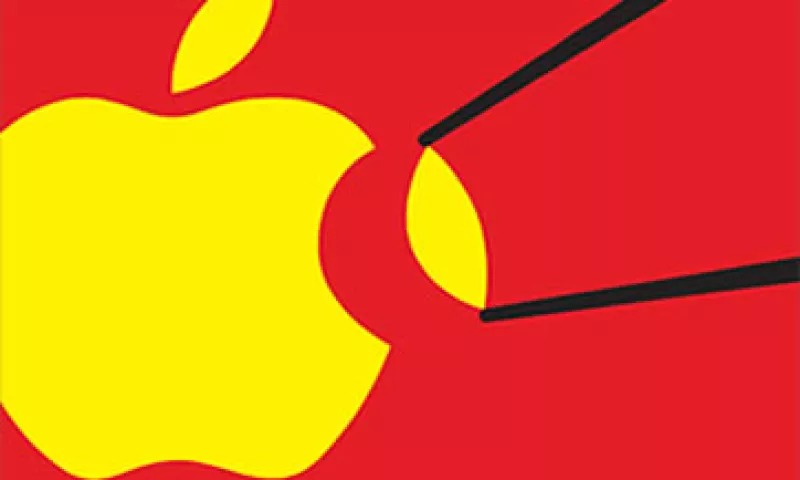 El iPhone de Apple ocupa apenas el 12% del mercado de smartphones en China. (Foto: Cortesía Fortune)