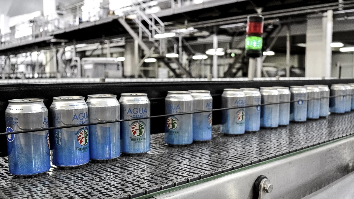 Agua en vez de cerveza.