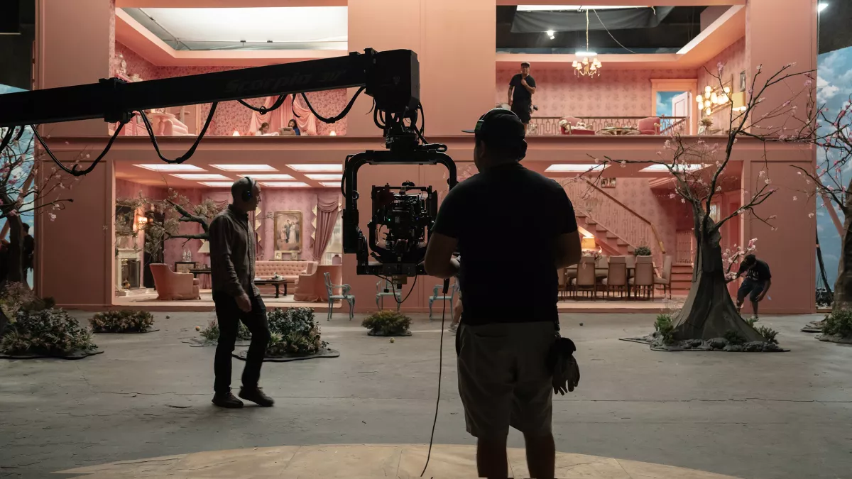 Gabriel Ripstein en el set de Mentiras, la serie.