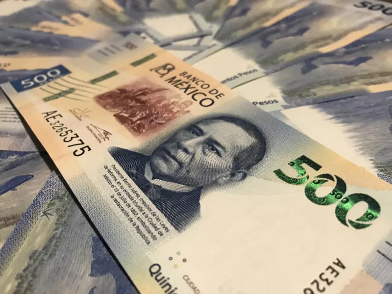 New five hundred mexican pesos bill