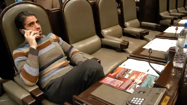 El empresario y político Jorge Kahwagi durante una sesión en el Congreso en junio de 2005. 