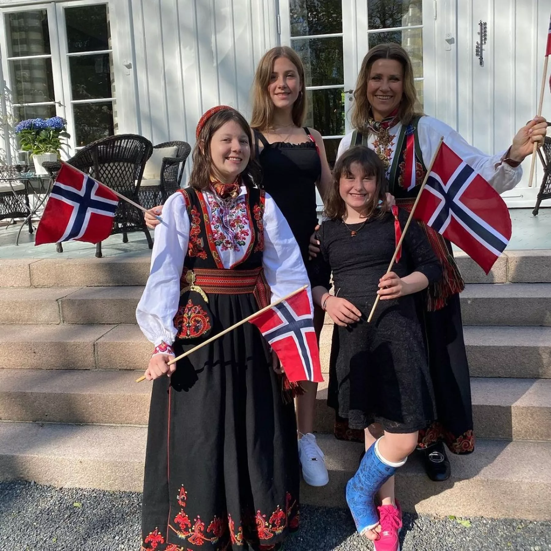 Leah Behn, Marta Luisa de Noruega, Maud Behn y Emma Behn