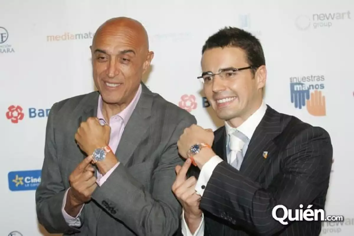 Con el productor Pedro Torres