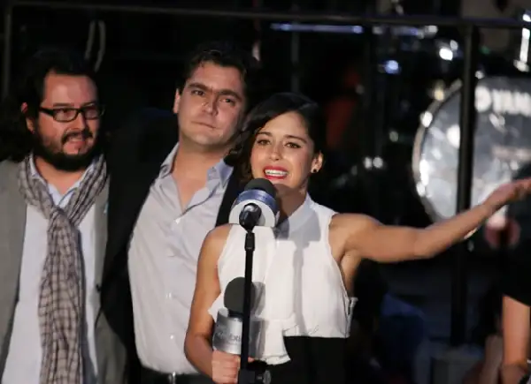 Pablo Cruz, Martín Altomaro y Ana Claudia Talancón.
