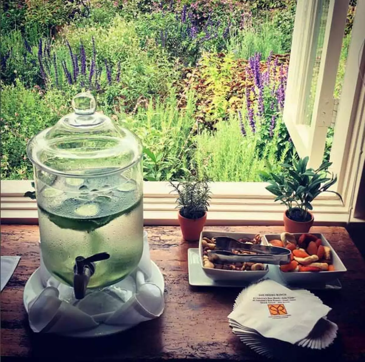 Pero además, presumió una de sus bebidas favoritas.