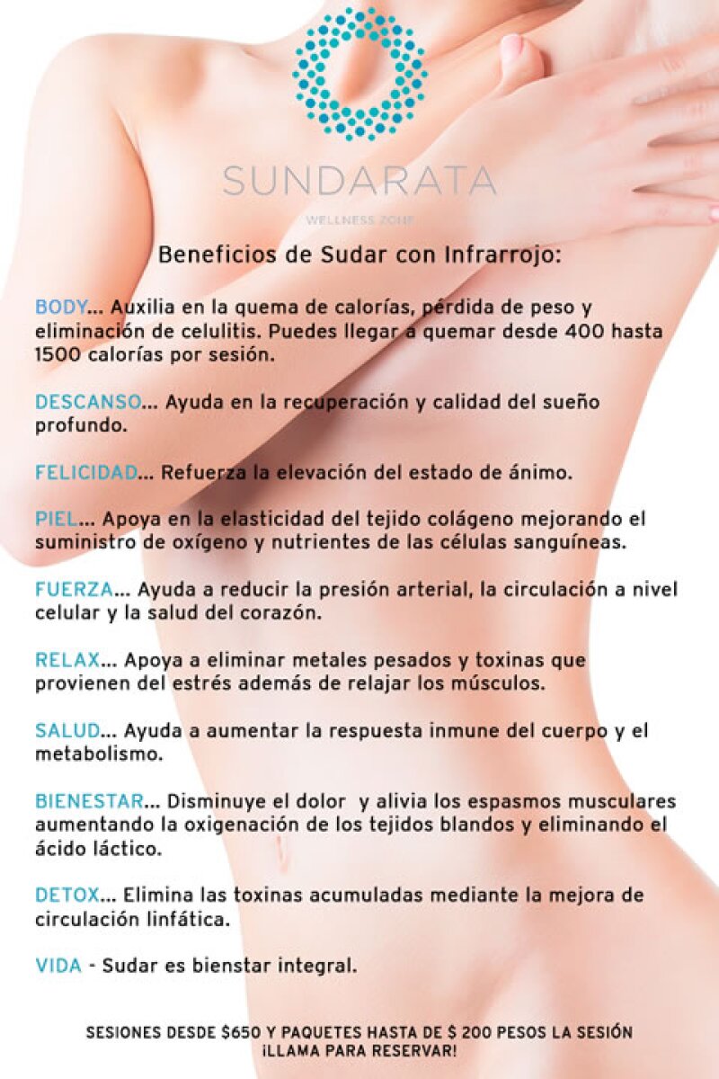Beneficios de sudar con infrarrojo