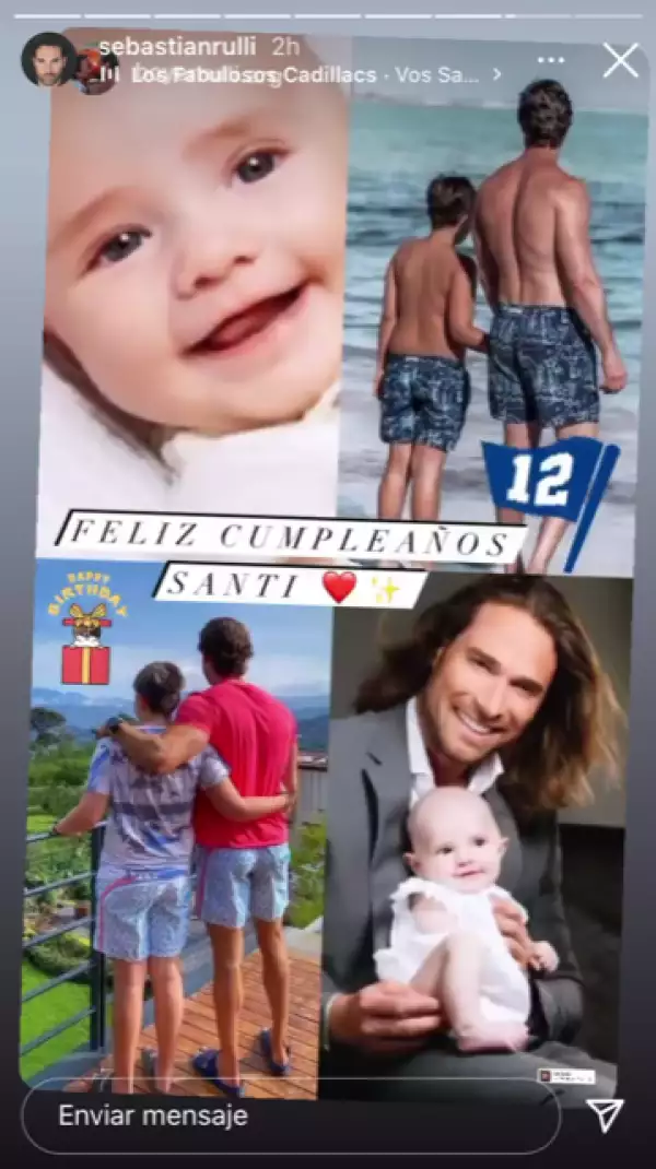 Sebastián Rulli y su hijo Santiago