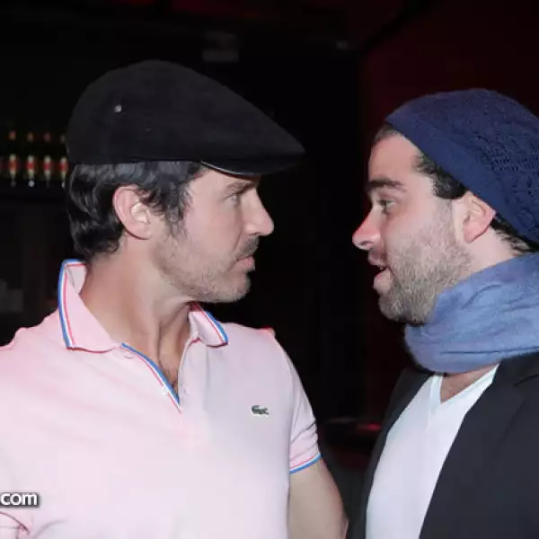 Leonardo García y Alejandro Nones se reencontraron en la celebración.