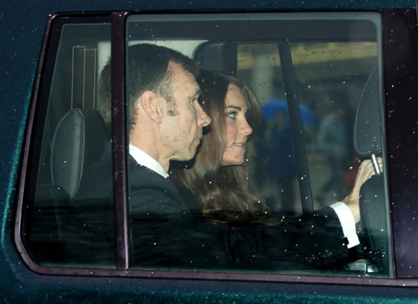 Kate y Guillermo llegaron en autos separados.
