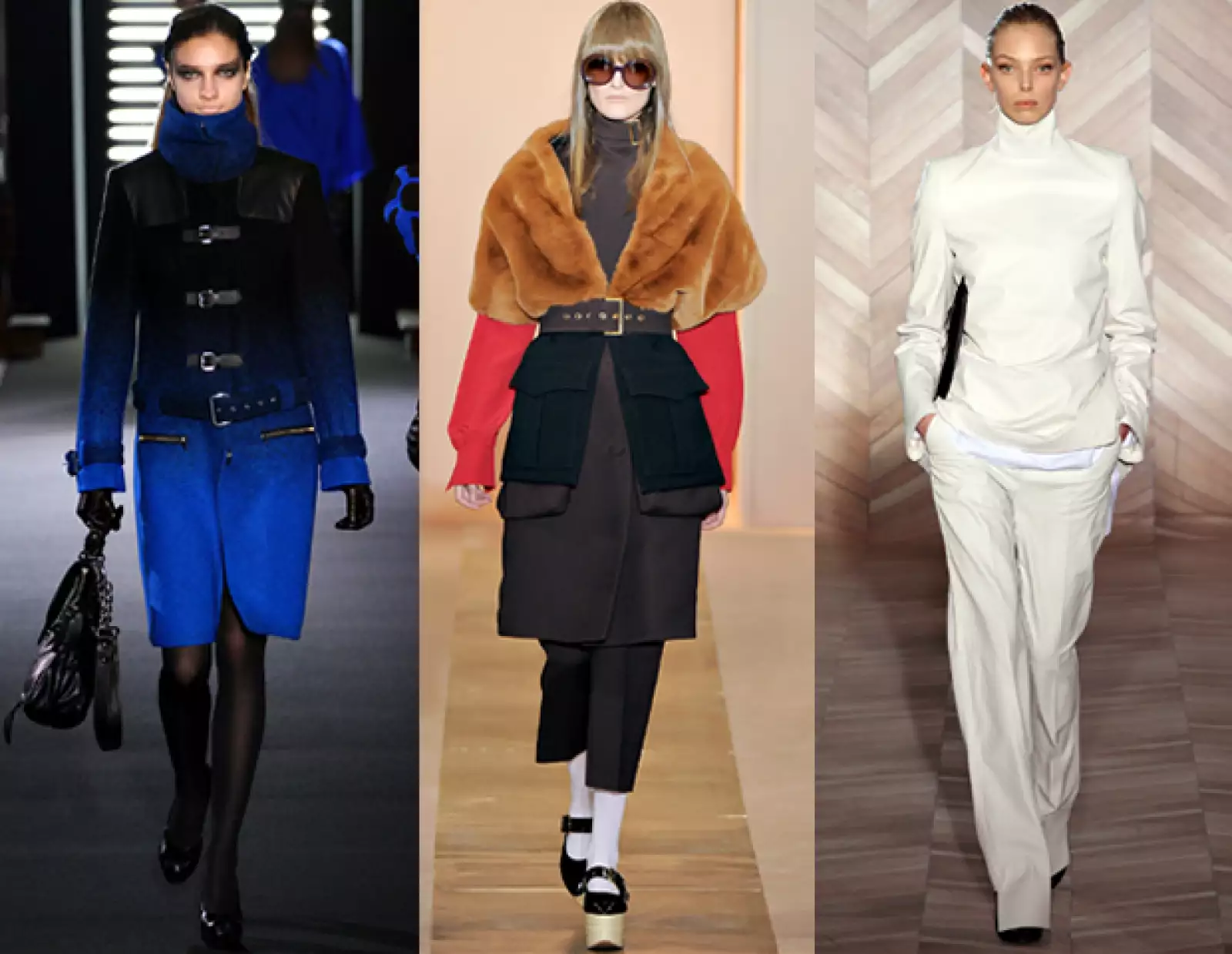 Cuellos altos: Firmas como Marni, Jean-Charles de Castelbajac y Maison Martin Margiela trabajaron sus prendas en estos cortes para ofrecer una buena alternativa para el frío.