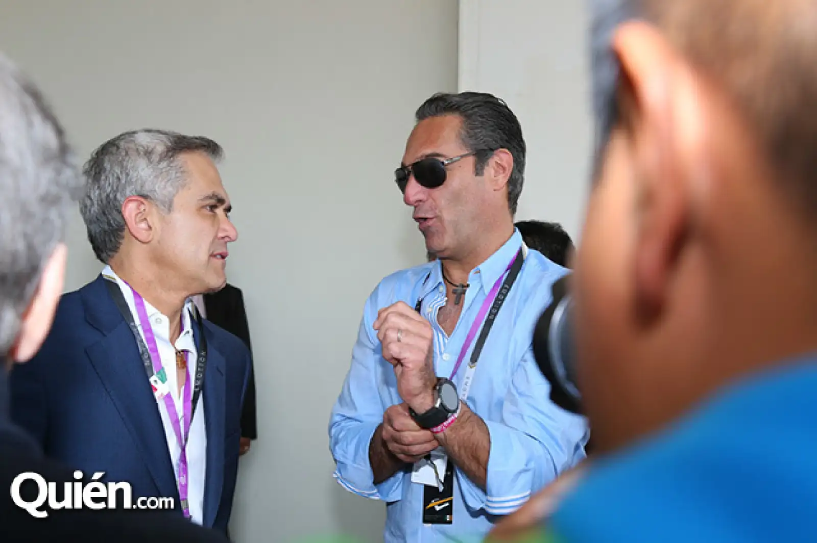 Miguel Ángel Mancera y Carlos Slim