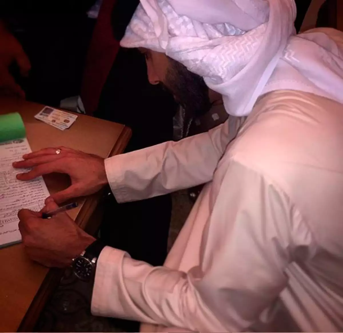 El guapo arabe se dijo feliz en esta nueva etapa de su vida.