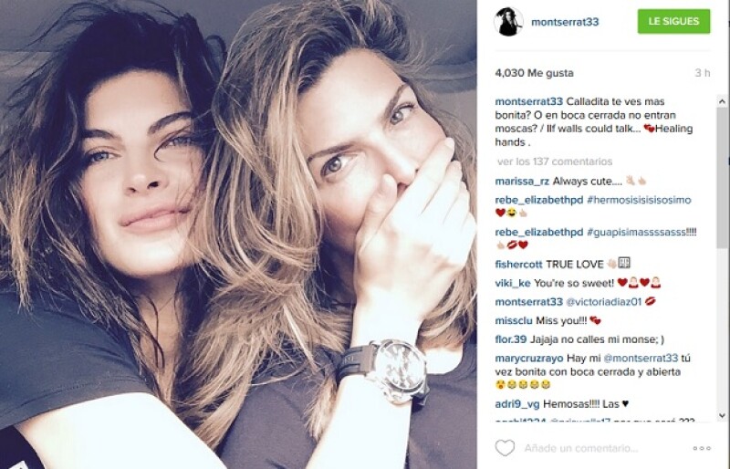 Por su parte, Montserrat compartió una fotografía en la que aparece con Yaya, justo antes de la celebración a Fabiola Campomanes.