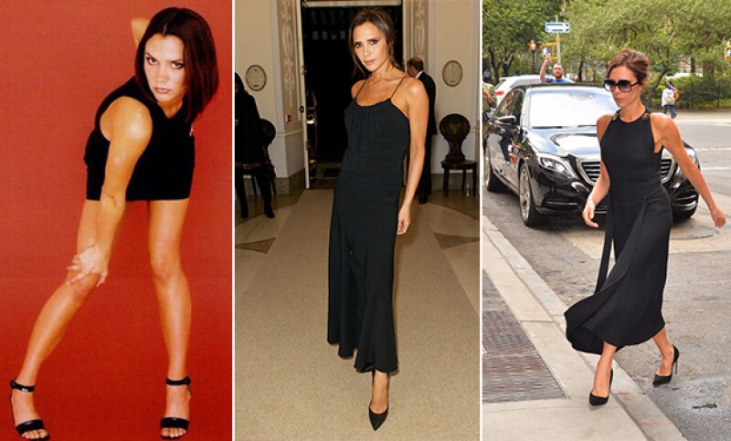 El look de Posh, siempre fue clásico y elegante.