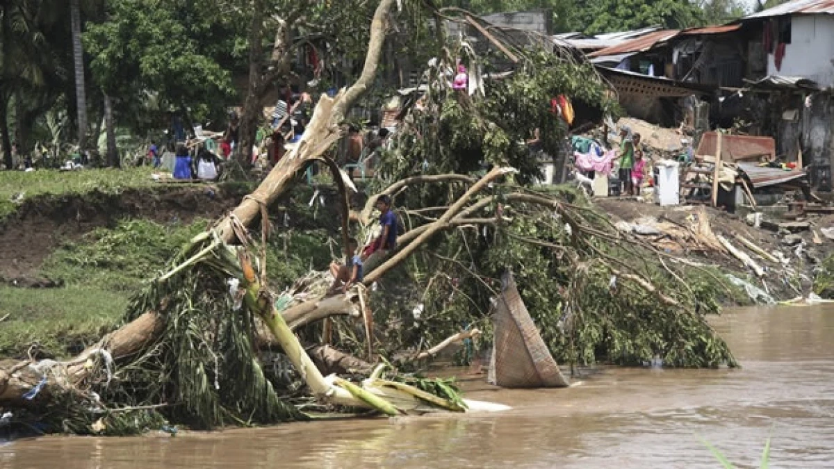 filipinos se refugian ante las inundaciones