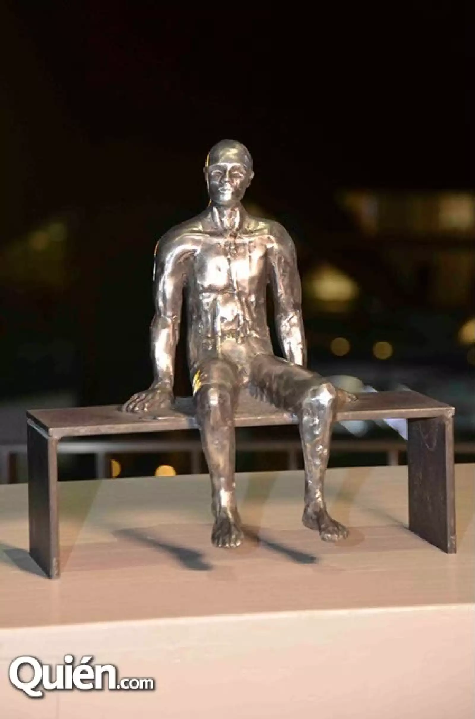 El trofeo entregado a Miguel Ortiz Monasterio.