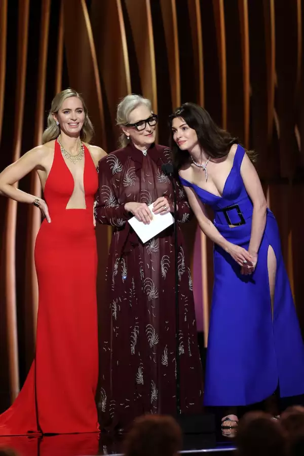 Emily Blunt, Meryl Streep y Anne Hathaway