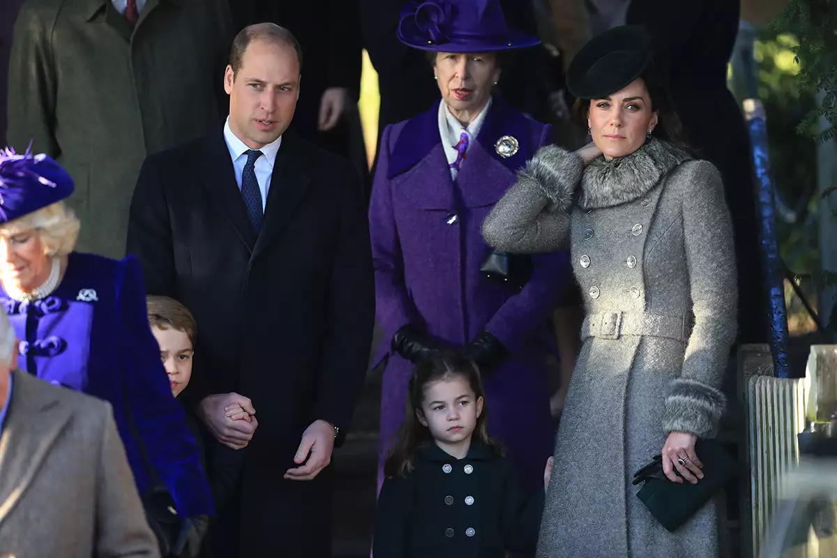 The Royal Family Attend Church On Christmas Day