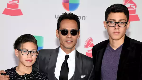 Marc Anthony y sus hijos Cristian y Ryan