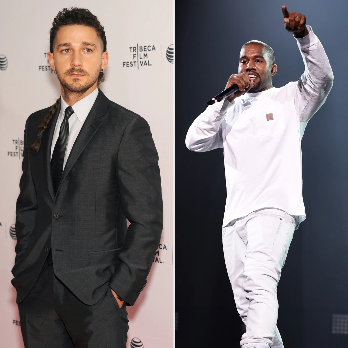Shia LaBeouf y Kanye West