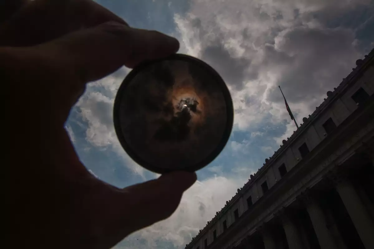 Lentes para ver el eclipse solar