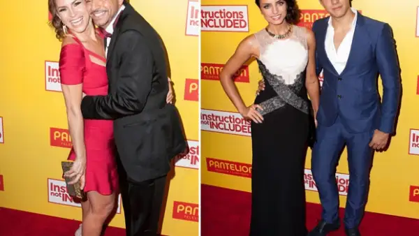 Ayer el actor junto a sus hijos Aislinn, Vadhir, su esposa Alessandra, y amigos como Kuno Becker y Eva Longoria, lo acompañaron a la alfombra roja del filme “Instructions not Included”.