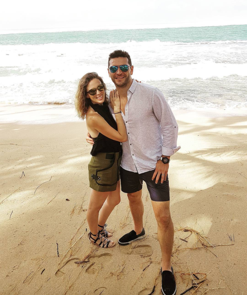 Jacky Bracamontes y Martín Fuentes